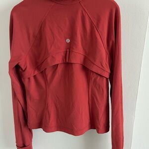 lululemon athletica Red Long Sleeve Top
